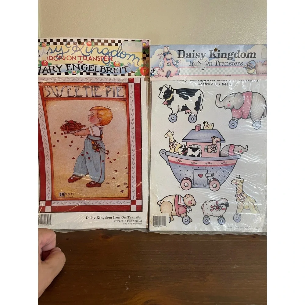 Vintage Daisy Kingdom Iron On Transfers Mary Engelbreit Sweetie Pie Noahs Ar